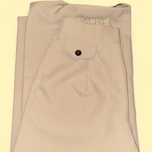 Boohoo women’s petite trousers in Light Beige